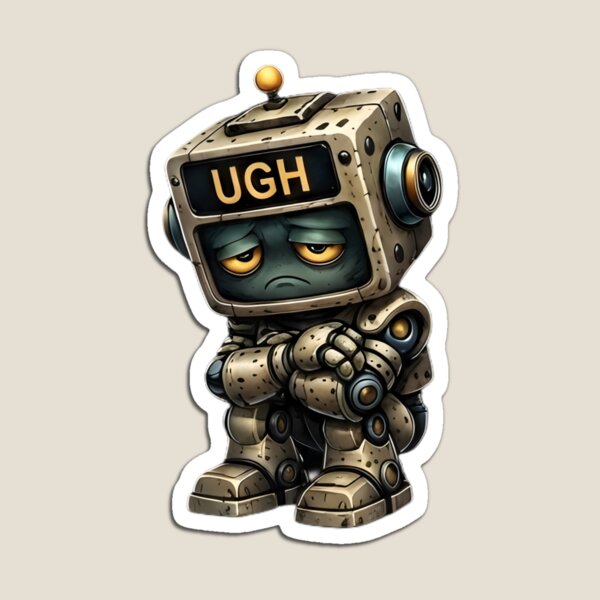 Item preview, RustyBot Industrial Robot Mood UGH designed and sold by RustyBot.