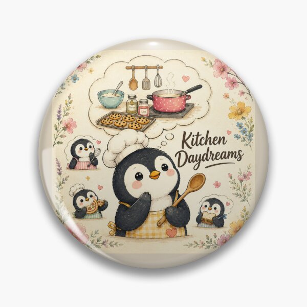 Item preview, Kitchen Daydreams Cute Penguin Chef | Cozy Baking & Cooking Doodle Animal Illustration designed and sold by HOUSE OF TIST.