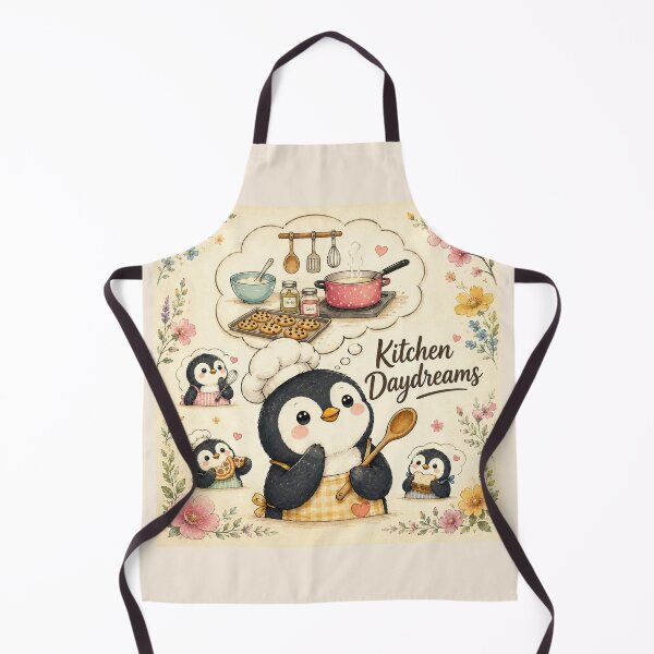 Item preview, Kitchen Daydreams Cute Penguin Chef | Cozy Baking & Cooking Doodle Animal Illustration designed and sold by HOUSE OF TIST.