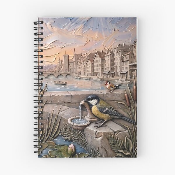 Item preview, Serenade by the River: A Great Tit's Sanctuary designed and sold by MByunArt.