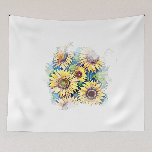 Item preview, Vibrant Sunflower Watercolor Art designed and sold by NightSpell.