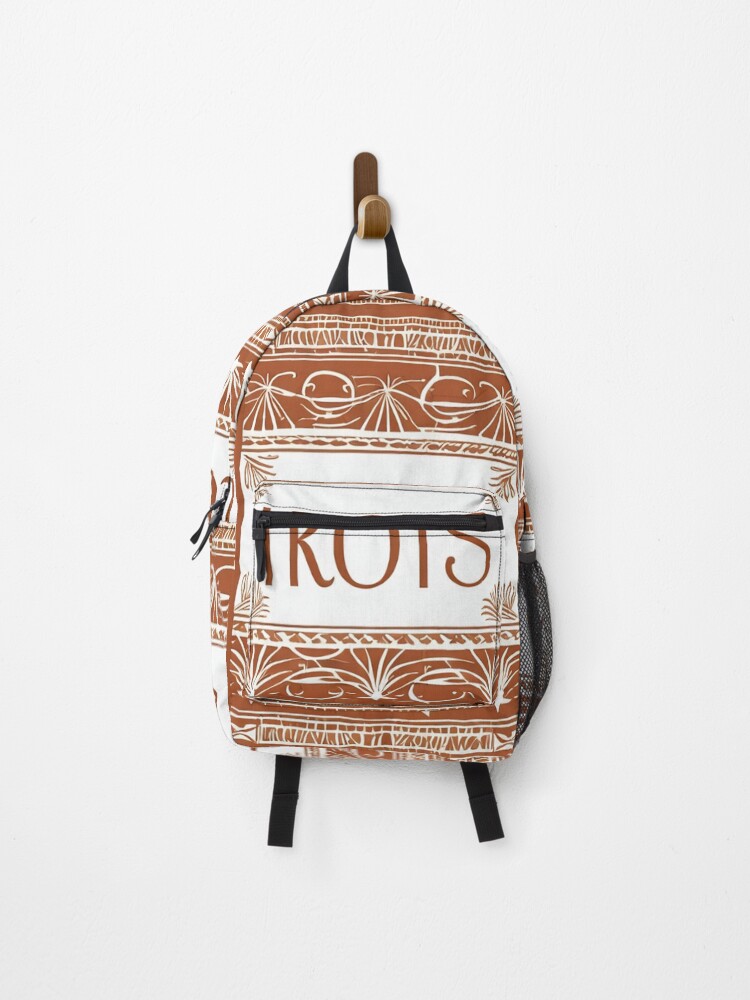 Thumbnail 1 von 3, Rucksack, Design - Contemporary Ethnic Pattern, Spiritual Dream in Terracotta Bichrome designt und verkauft von Reverso-Design.