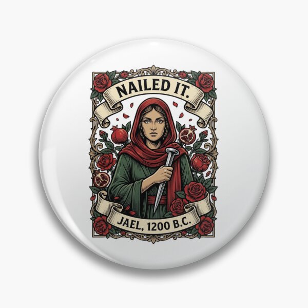 Item preview, Nailed It Jael Biblical Warrior Woman Vintage Art designed and sold by SiarheiYur.