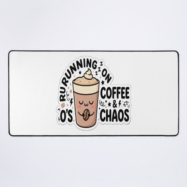 Artikelvorschau, Kaffee und Chaos pur | Niedlicher Kawaii-Kaffeebecher-Aufkleber entworfen und verkauft von AdityaShop18.