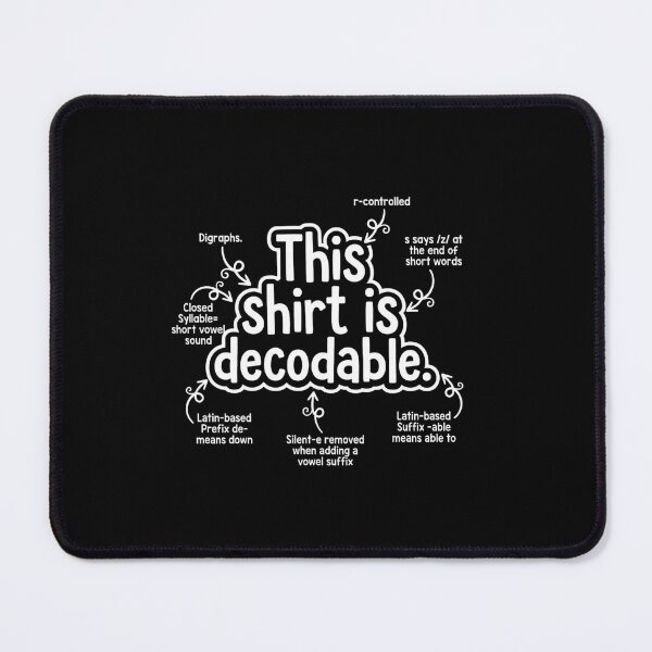 Item preview, This Is Decodable Funny Reading Teacher Gift designed and sold by SiarheiYur.