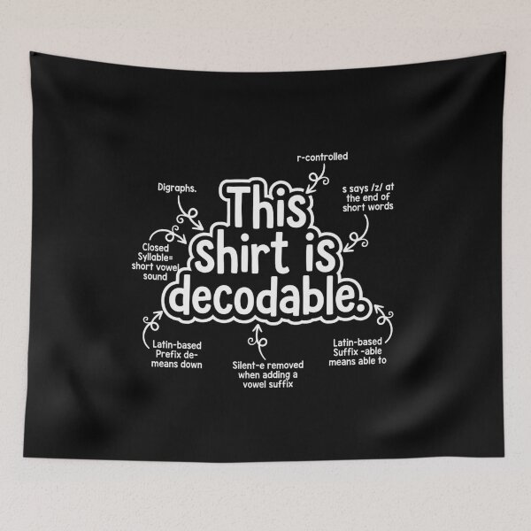 Item preview, This Is Decodable Funny Reading Teacher Gift designed and sold by SiarheiYur.