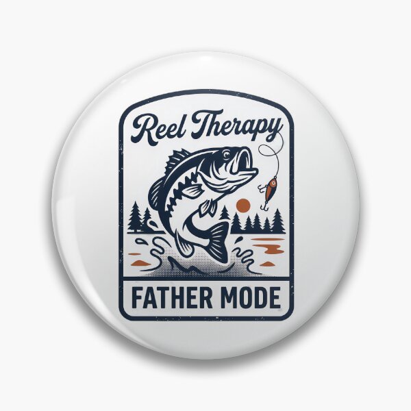 Item preview, Reel Therapy Father Mode Fishing Tee designed and sold by WonderWaresGifts.