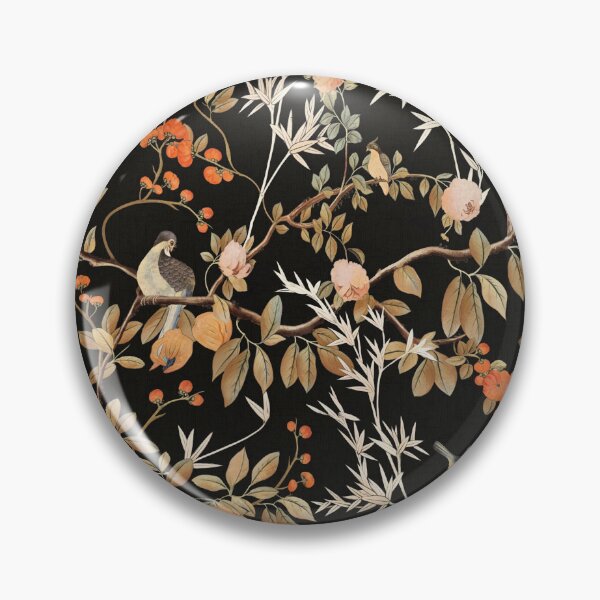 Item preview, CHATEAU CHINOISERIE - VINTAGE SATURATED COLORS ON BLACK designed and sold by FISCHKANDI DESIGN STUDIO.