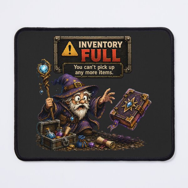 Item preview, Inventory Full Wizard – You Can't Pick Up Any More Items designed and sold by PXEpic.