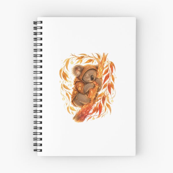 Item preview, Cozy Koala Hugging Glowing Autumn Branch Cyber Fall designed and sold by AQUILAKREO.
