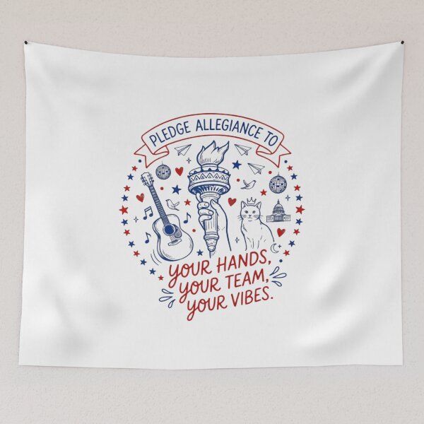 Item preview, Pledge Allegiance Your Hands Team Vibes Patriotic designed and sold by SiarheiYur.