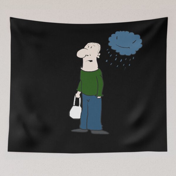 Item preview, Rainy day. Funny cartoon drawing. designed and sold by Grant Wilson.