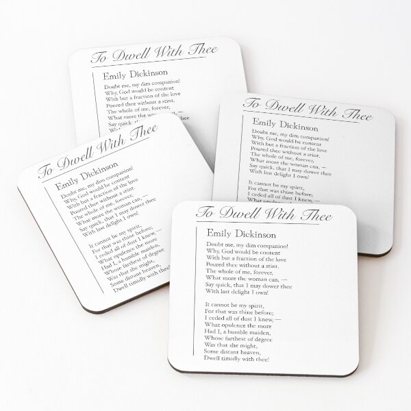 Item preview, Doubt Me, My Dim Companion | Emily Dickinson Love Poetry Art designed and sold by The Prose Atelier.