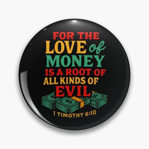 Item preview, 1 Timothy 6:10 For The Love Of Money Is A Root Of All Kinds Of Evil designed and sold by plushism.
