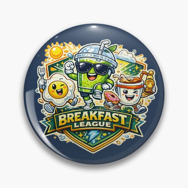 Item preview, Breakfast League Badge designed and sold by BROHLine Studio.
