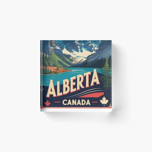 Item preview, Alberta Edmonton Calgary Canada Vintage Travel Tourism designed and sold by TravelersGems.