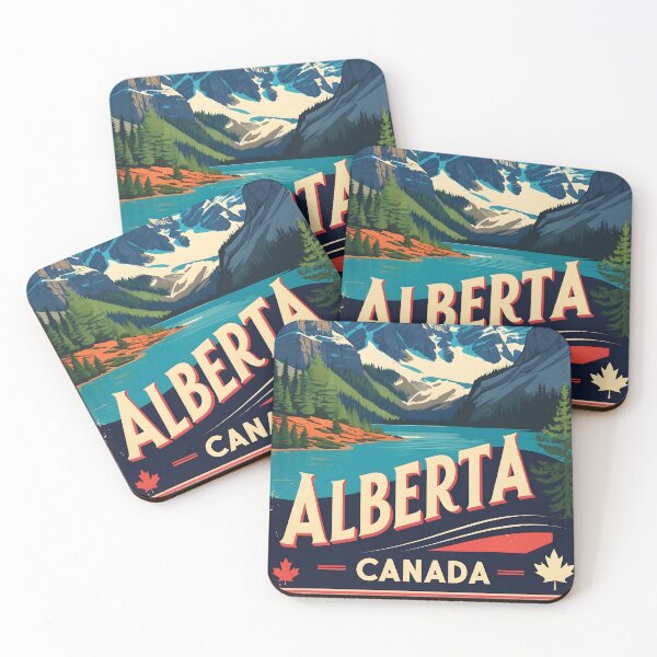 Item preview, Alberta Edmonton Calgary Canada Vintage Travel Tourism designed and sold by TravelersGems.