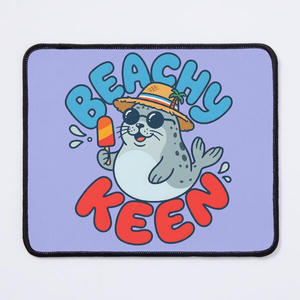 Item preview, Beachy Keen – Cute Seal Summer Design designed and sold by Sea Gem.
