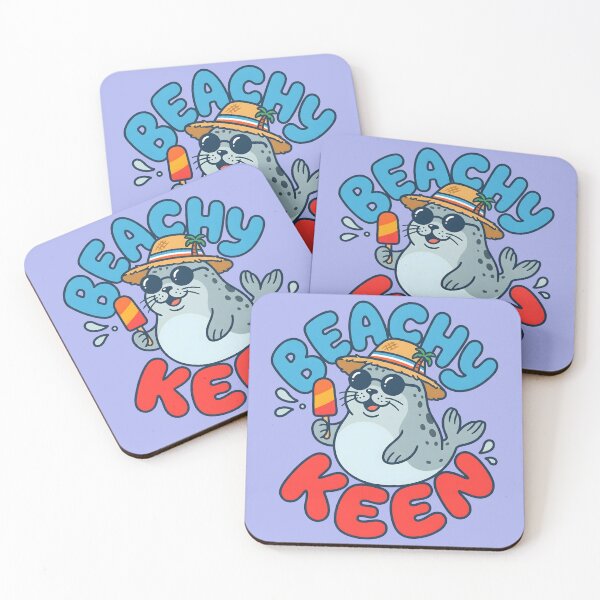 Item preview, Beachy Keen – Cute Seal Summer Design designed and sold by Sea Gem.