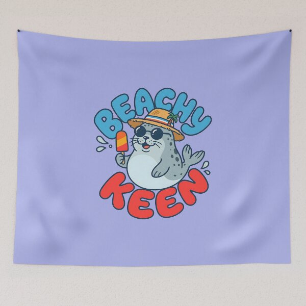 Item preview, Beachy Keen – Cute Seal Summer Design designed and sold by Sea Gem.