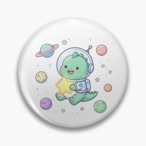 Item preview, Cute Kawaii Dino Astronaut In Space designed and sold by ajamzbox.