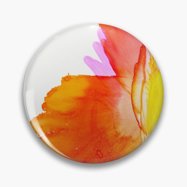 Item preview, Fiery Bloom – Vibrant Orange and Pink Watercolor Flower designed and sold by BuckaBaby.