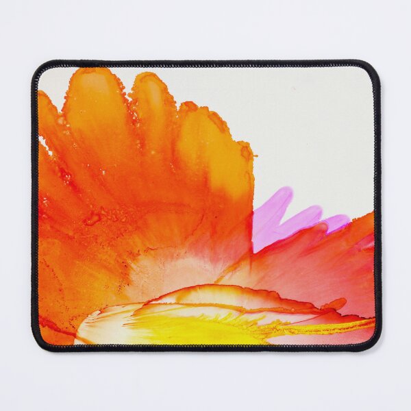 Item preview, Fiery Bloom – Vibrant Orange and Pink Watercolor Flower designed and sold by BuckaBaby.