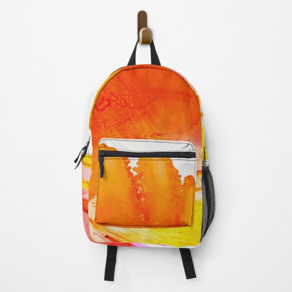 Item preview, Fiery Bloom – Vibrant Orange and Pink Watercolor Flower designed and sold by BuckaBaby.