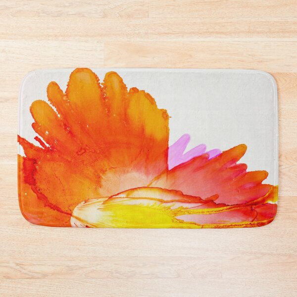 Item preview, Fiery Bloom – Vibrant Orange and Pink Watercolor Flower designed and sold by BuckaBaby.