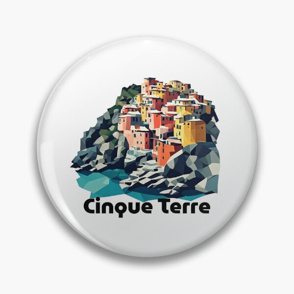 Item preview, Cinque Terre Italy Travel Poster - Abstract Italian Coastal Architecture Art designed and sold by OzzFrequency.