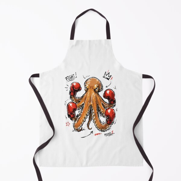 Item preview, Fight Round 1 Boxing Octopus – Bold Hand-Drawn Warrior Art designed and sold by RamyGallery.