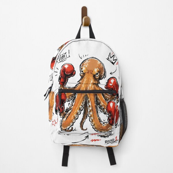 Item preview, Fight Round 1 Boxing Octopus – Bold Hand-Drawn Warrior Art designed and sold by RamyGallery.