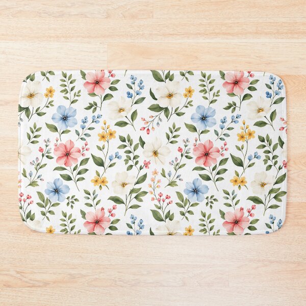 Item preview, Watercolor Wildflower Seamless Pattern Botanical designed and sold by Aureva Arts Shop.