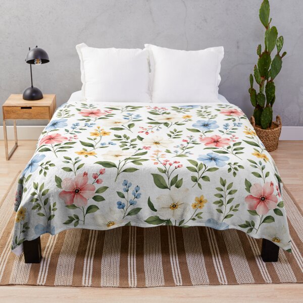 Item preview, Watercolor Wildflower Seamless Pattern Botanical designed and sold by Aureva Arts Shop.