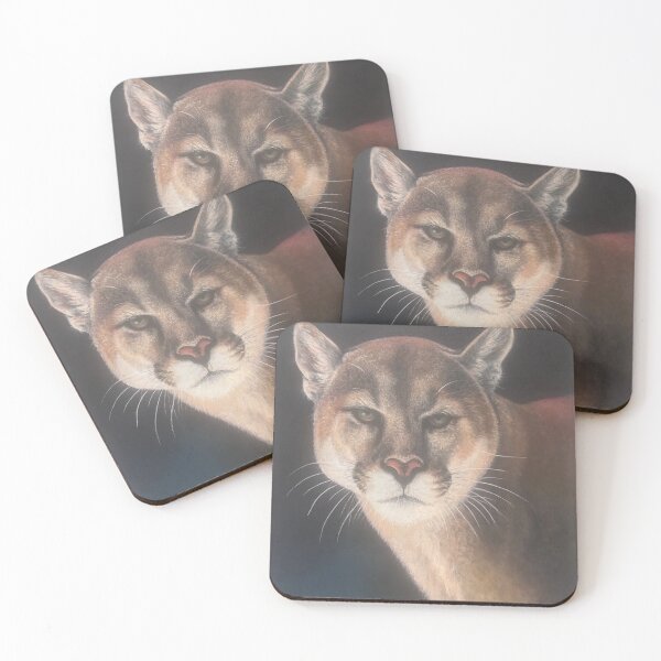 Item preview, Mystic Cougar Night Stalker Acrylic Painting designed and sold by Artdesrapides.