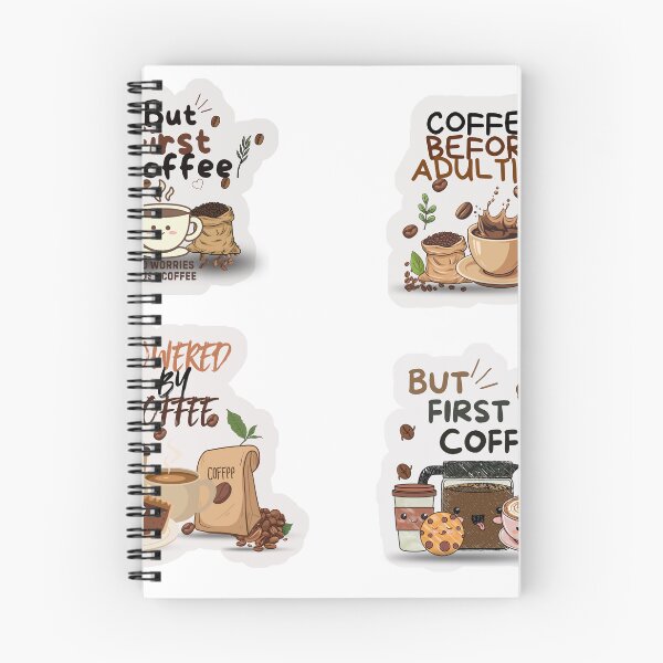 Item preview, Cute Coffee Lover Aesthetic Sticker Sheet designed and sold by KAWAII STUDIO NB.