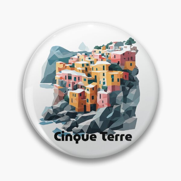 Item preview, Cinque Terre Italy Travel Poster - Abstract Italian Coastal Architecture Art designed and sold by OzzFrequency.