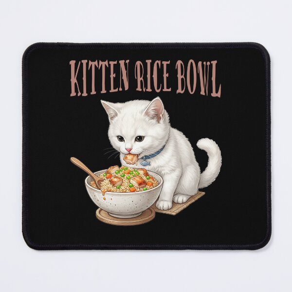 Item preview, Kitten Rice Bowl designed and sold by ReneMM.