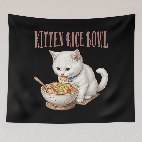 Item preview, Kitten Rice Bowl designed and sold by ReneMM.
