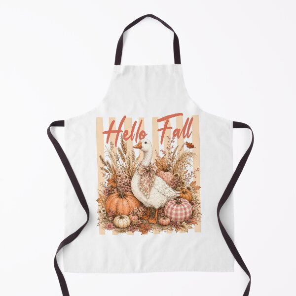 Item preview, Hello Fall Goose with Pumpkins designed and sold by NightSpell.