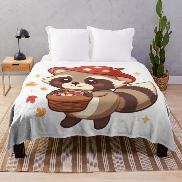 Item preview, Adorable Mushroom Raccoon | Kawaii Woodland Sticker designed and sold by Stylestickers55.