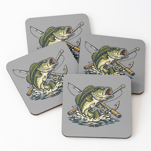 Item preview, Vintage Fishing Club Bass Fish Retro Emblem Outdoor Adventure designed and sold by Artycom.