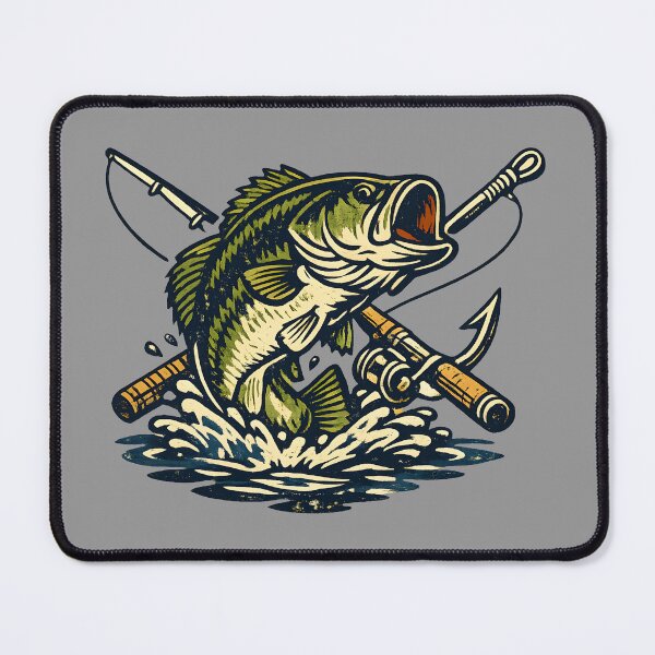 Item preview, Vintage Fishing Club Bass Fish Retro Emblem Outdoor Adventure designed and sold by Artycom.