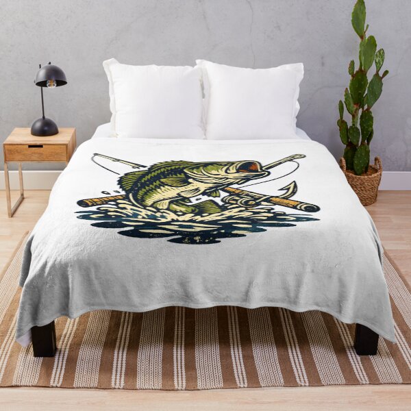 Item preview, Vintage Fishing Club Bass Fish Retro Emblem Outdoor Adventure designed and sold by Artycom.