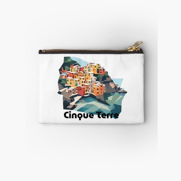 Item preview, Cinque Terre Italy Travel Poster - Abstract Italian Coastal Architecture Art designed and sold by OzzFrequency.