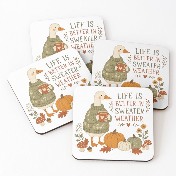 Item preview, Life is better in sweater weather designed and sold by Fernhaven.