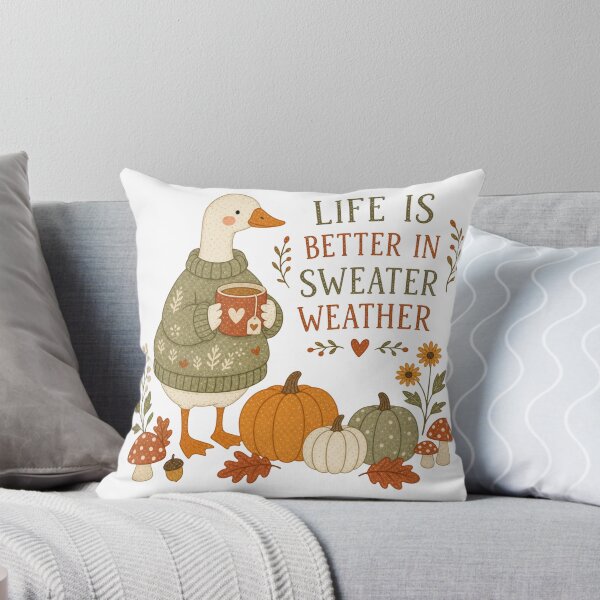Item preview, Life is better in sweater weather designed and sold by Fernhaven.