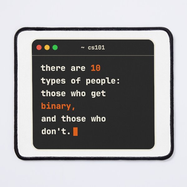 Artikelvorschau, There Are 10 Types Of People Binary Joke Computer Science entworfen und verkauft von LGTM Supply.