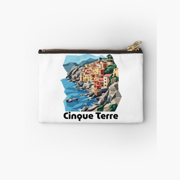 Item preview, Cinque Terre Italy Travel Poster - Abstract Italian Coastal Architecture Art designed and sold by OzzFrequency.
