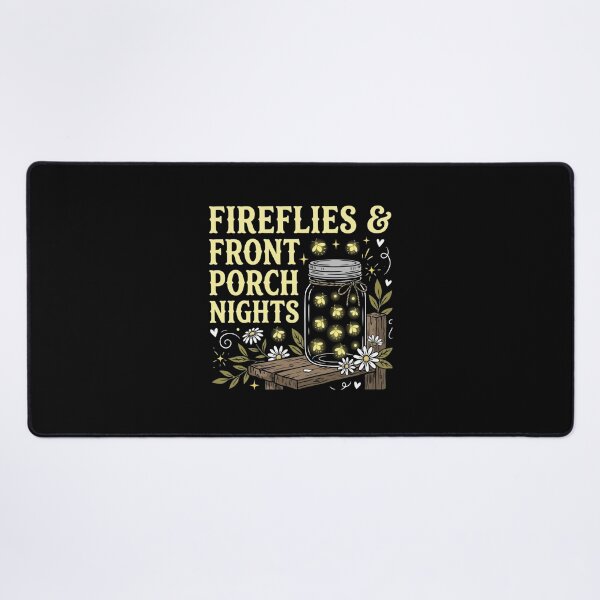 Item preview, Fireflies Front Porch Nights Mason Jar Country designed and sold by SiarheiYur.